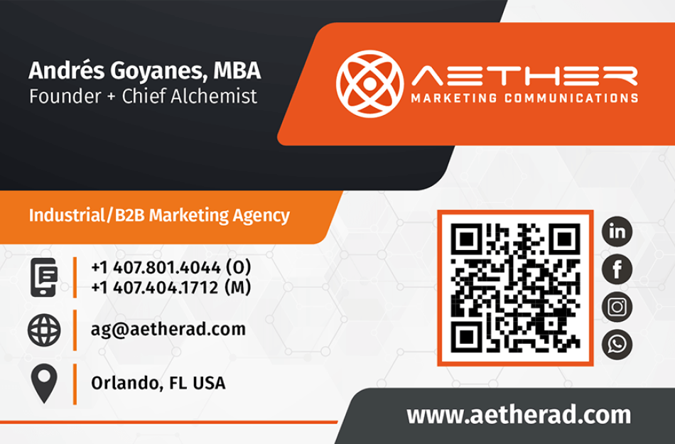 Contact Andres Goyanes at AETHER Marketing Communications